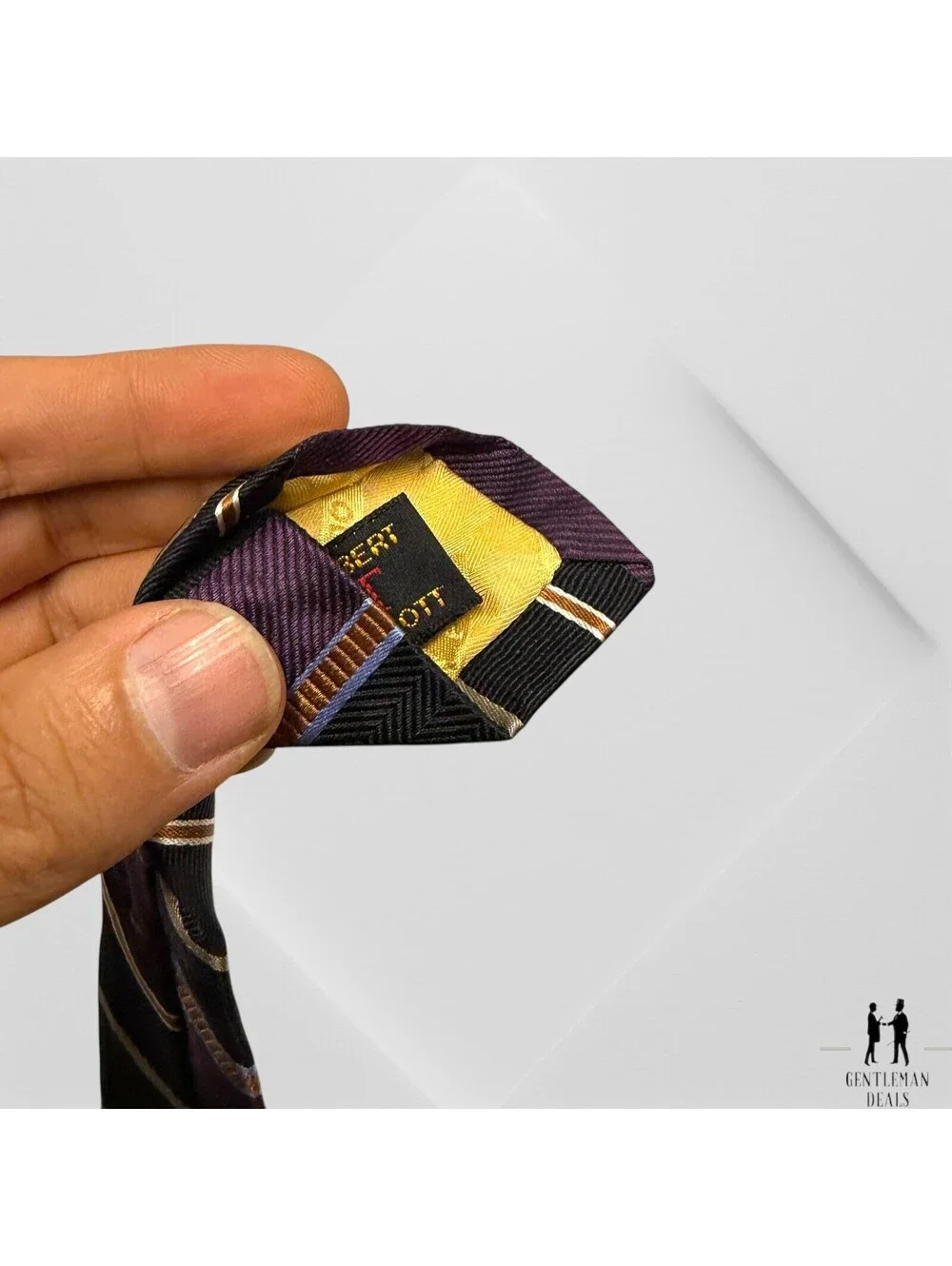 Robert Talbott Tie Best of Class Regimental Silk Made USA Striped Long 60x3.5